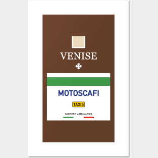 Venise Venezia Motoscafi Vaporetto Water Taxi Rialto San Marco Posters and Art